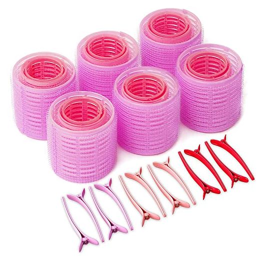 Bmeliora. Jumbo Hair Rollers for Long Hairs Purple