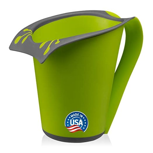 FRESH FROG Cascada Rinse Cup | Tear-Free Waterfall Rinser | Made in USA (Green)
