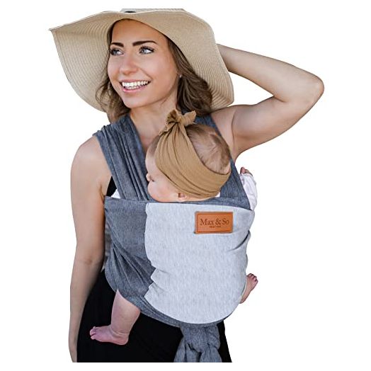 Baby Wrap - Baby Carrier Newborn to Toddler - Premium Cotton Baby Sling - Baby Wraps Carrier - Infant Carrier - Newborn Carrier - Baby Holder - One Size Fits All - Baby Wearing Wrap - Front Pocket