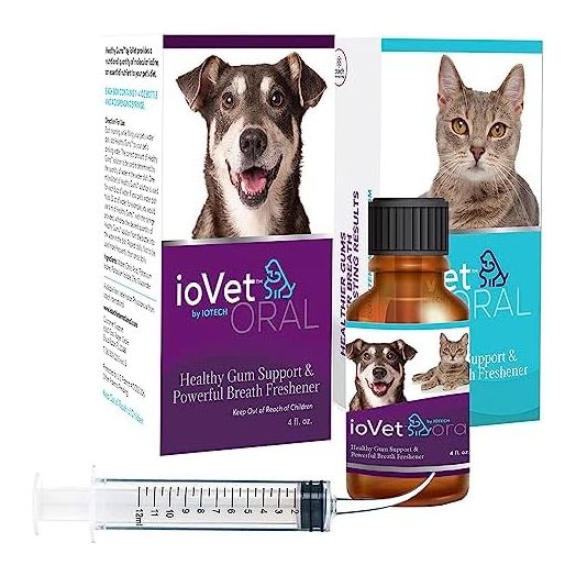 Recommended by Veterinarians because it simply works better. ioVet Oral Pet Water additive effortlessly helps your pet to The clean, healthy mouth & dazzling fresh breath you've always hoped for.