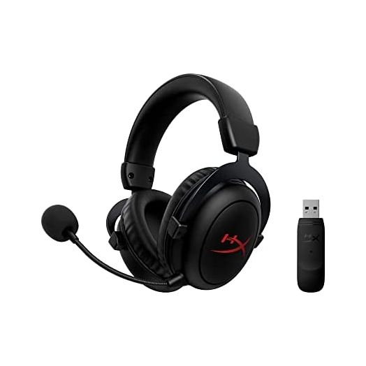 HyperX Cloud Core – Wireless Gaming Headset for PC, DTS Headphone:X Spatial Audio, Memory Foam Ear Pads, Durable Aluminum Frame, Detachable Noise Cancelling Microphone