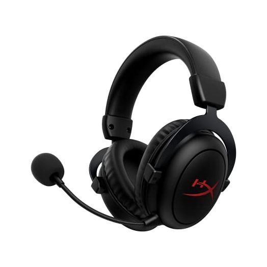 HyperX Cloud II Core Wireless - Gaming Headset for PC, DTS Headphone:X Spatial Audio, Memory Foam Ear Pads, Black