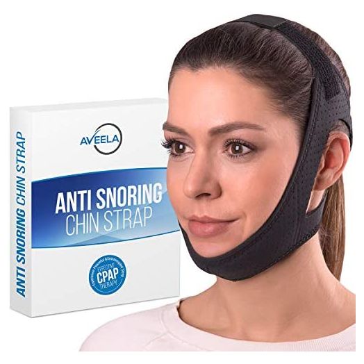 Aveela Anti Snoring Chin Strap for CPAP Users | Keep Mouth Closed While Sleeping | Adjustable Premium Snore Stopper Head Strap for Men & Women | Itch-Free Comfortable Material for Uninterrupted Sleep