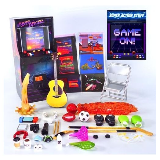 Game ON Arcade 1/12 Scale Six Inch Action Figure Accessories Set with LED Light (Cyber Dagger w/Light)