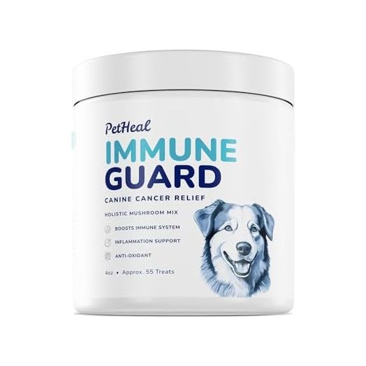 Immune Guard - Advanced Support for Dogs with Cancer- Natural Ingredients - Peanut Butter Flavor - APRX. 55 Soft Chews