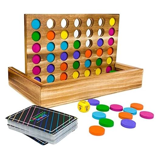 Connect More - Social Skills Games and Therapy Games, Multiplayer up to 6 Players, 4 in a Row Connect Game Fostering Conversation and Relationship Building