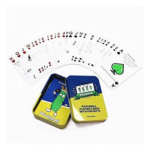 Pickleball Playing Cards with Fun Pickleball Facts