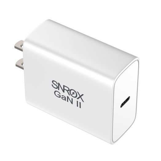 65W USB C Wall Charging Block with GaN II PD3.0 Fast Speed Charger for iPhone 15, MacBook Pro/Air, Dell XPS, iPhone 15 Pro Max, iPad Pro, Samsung Galaxy S23, DJI Drones and More, White