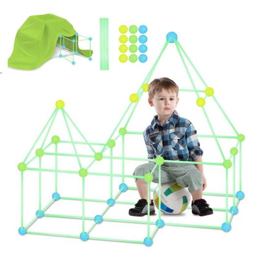 2BK 174 PCS Kids Fort Building Kit - Fort Builder | Crazy Kids Fort Building Set | Build A Fort| Gift for 5-12 Years Old Boys Girls