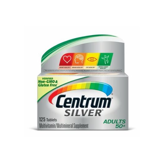 Centrum Silver Adult 50+ Multivitamin Tablets, 125 ct