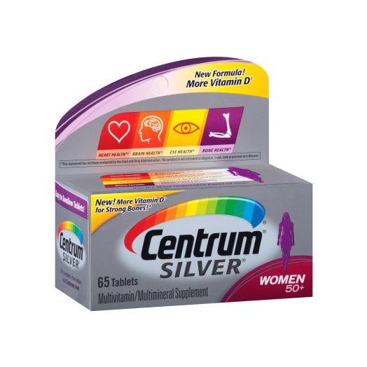 Centrum Silver Women 50+ Multivitamin Tablets, 65 ct