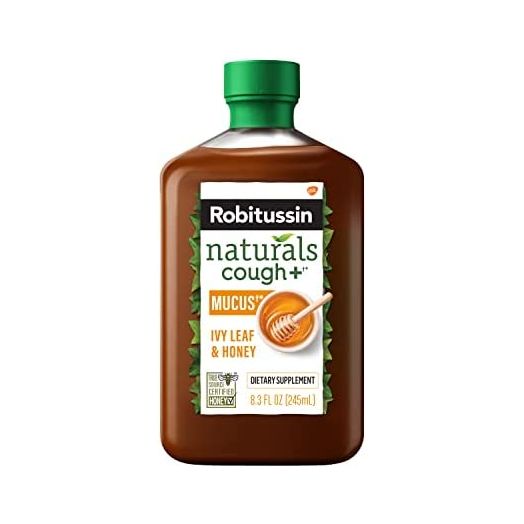 Robitussin Naturals Honey and Ivy Leaf Dietary Supplement relieves Occasional Cough associated with Hoarseness, Dry Throat, and irritants*, 8.3 oz