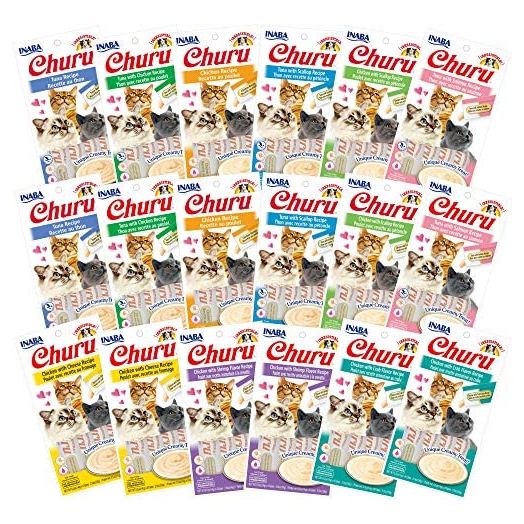 INABA Churu Lickable Purée Natural Cat Treats