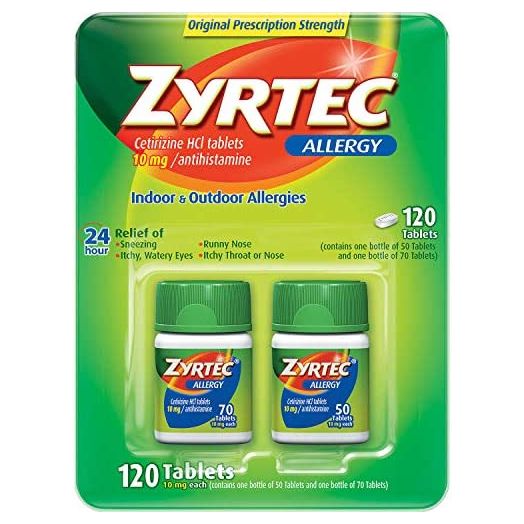 Zyrtec Tablets, 10 Mg (120 Count)