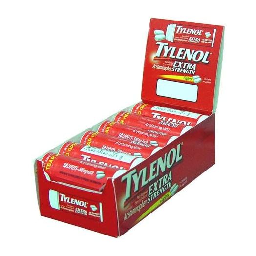 Tylenol Sleeve Caplets 10's (Pack of 12)