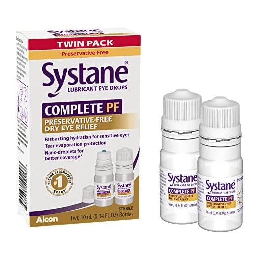 Systane COMPLETE PF Multi-Dose Preservative Free Dry Eye Drops 20ml(Pack of 2 – 10mL bottles)