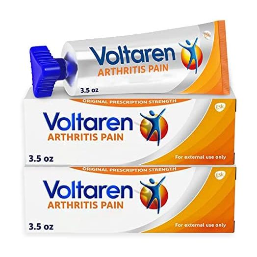 Voltaren Arthritis Pain Gel for Powerful Topical Arthritis Pain Relief, No Prescription Needed - 3.5 oz/100 g Tubes x 2
