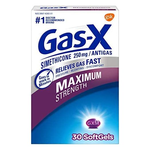 Gas-X Maximum Strength Gas Relief Softgels with Simethicone 250 mg - 30 Count