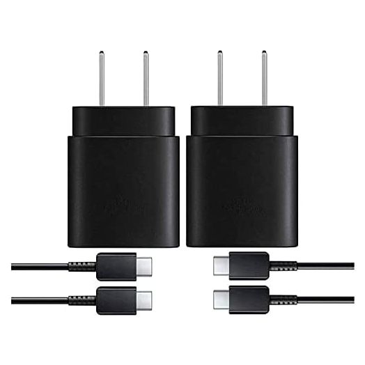 Samsung USB-C Super Fast Charging Wall Charger-25W PD Charger Adapter with Type-C Cable(5ft) for Samsung Galaxy S22/S22 Ultra/S22+/S21/S21+/S21 Ultra/S20/S20+/S20 Ultra/Note 20/Note 20 Ultra/Note 10+