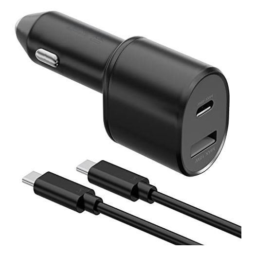 Samsung Super Fast Dual Car Charger (45W+15W) with Super Fast Charging Cable for Samsung Galaxy S22 S21 S20 Ultra Plus Note 10+,Google Pixel,Note 20,PPS Car Charger