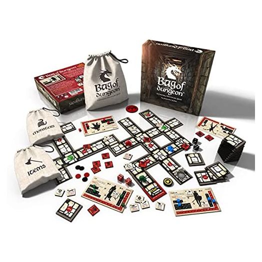 Bag of Dungeon - DARE YOU ENTER THE DRAGON'S LAIR? - A family fantasy adventure board game for 1-4 players ages 7 and up
