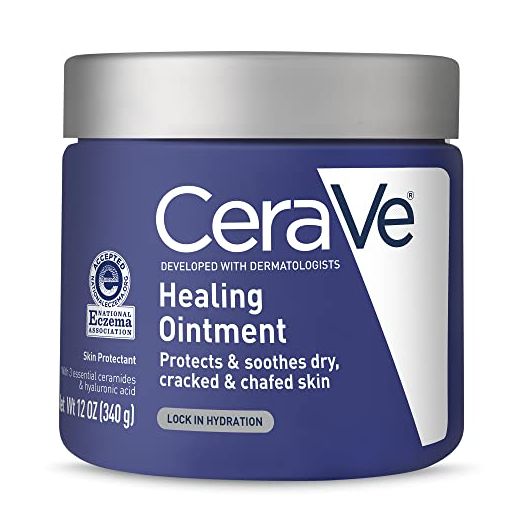 CeraVe Healing Ointment | Moisturizing Petrolatum Skin Protectant for Dry Skin with Hyaluronic Acid and Ceramides | Lanolin Free & Fragrance Free | 12 Ounce