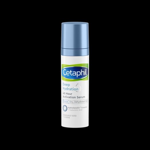 CETAPHIL Deep Hydration 48 Hour Activation Serum | 1 fl oz | 48 Hour Dry Skin Face Moisturizer for Sensitive Skin | With Hyaluronic Acid, Vitamin E & Vitamin B5 | Dermatologist Recommended