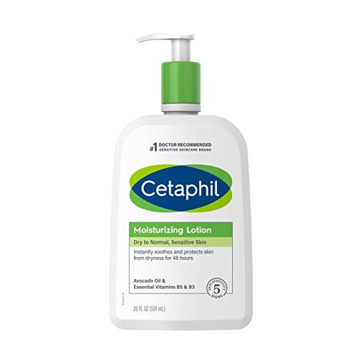 Body Moisturizer by CETAPHIL, Hydrating Moisturizing Lotion for All Skin Types, Suitable for Sensitive Skin, NEW 20 oz, Fragrance Free, Hypoallergenic, Non-Comedogenic