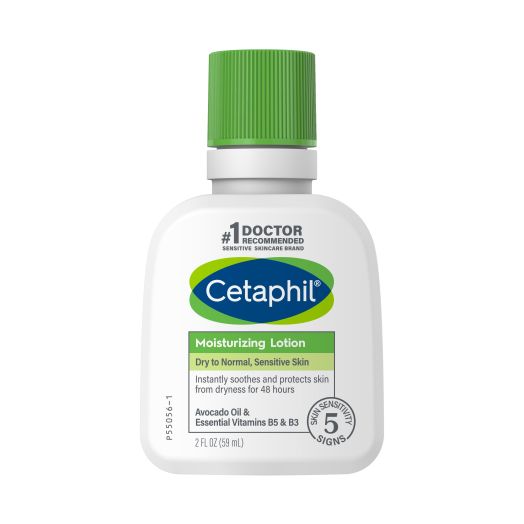 Body Moisturizer by CETAPHIL, Hydrating Moisturizing Lotion for All Skin Types, Suitable for Sensitive Skin, 2 oz, Fragrance Free, Hypoallergenic, Non-Comedogenic