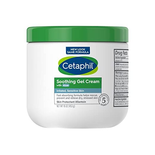 Cetaphil Soothing Gel-Cream with Aloe Instantly Soothes and Hydrates Sensitive Skin, Fragrance and Paraben Free, 16 oz
