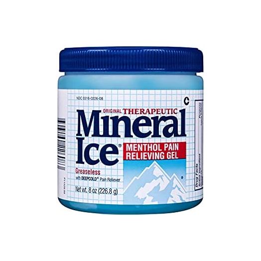 Mineral Ice Therapeutic Pain Relieving Gel, 8 Ounce