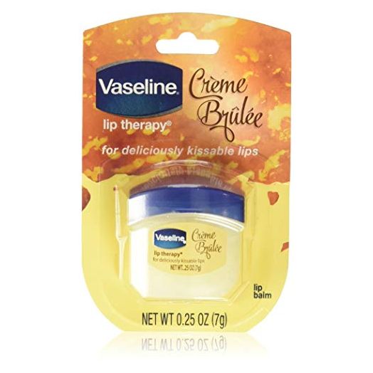 Vaseline Lip Therapy Lip Balm, Creme Brulee 0.25 oz (Pack of 4)