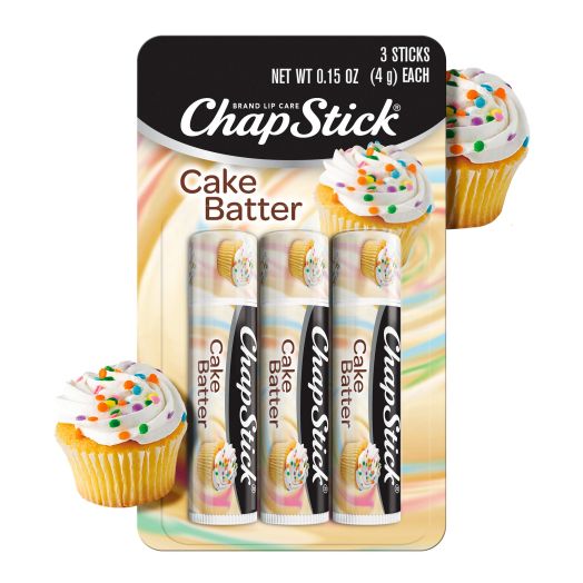 ChapStick Matte Limited Edition Cake Batter Flavored Lip Balm with Beeswax (3 Pack)