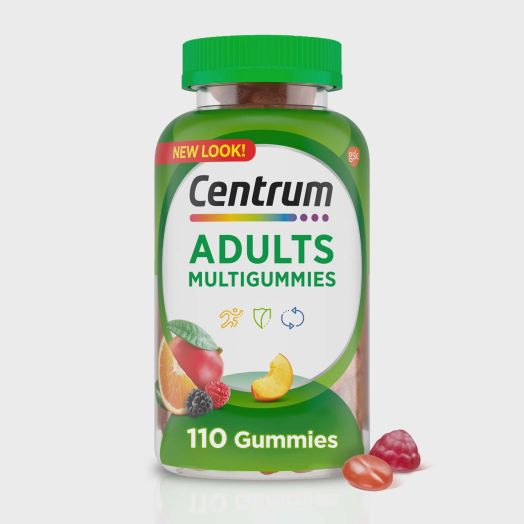 Centrum Multigummies Adult Multivitamin Supplement Gummies, Assorted Fruit, 110 Ct