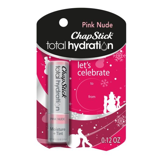 ChapStick Total Hydration Pink Nude Tinted Lip Balm - 0.12 Oz