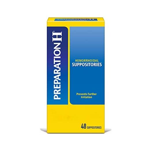Preparation H Hemorrhoid Suppositories For Itching And Discomfort Relief - 48 Count