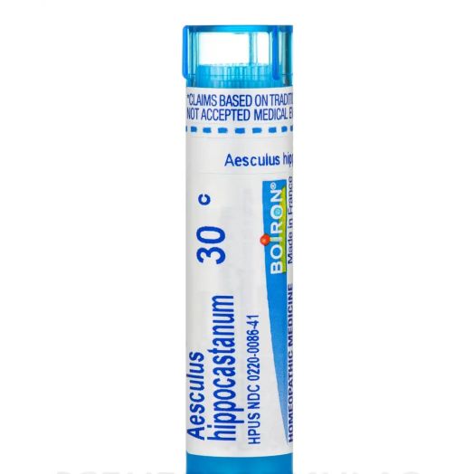 Boiron Aesculus Hippocastanum 30C Homeopathic Medicine for Hemorrhoids, 80 Pellets