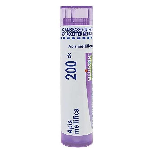 Boiron Apis Mellifica 200CK, 80 Pellets, Homeopathic Medicine for Insect Bites