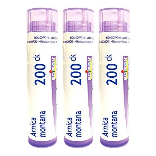 Boiron Arnica Montana 200ck Homeopathic Medicine for Muscle Pain and Stiffness - Pack of 3 (240 Pellets)