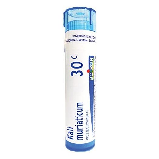 Boiron Kali Muriaticum 30C, 80 Pellets, Homeopathic Medicine for Nasal Congestion