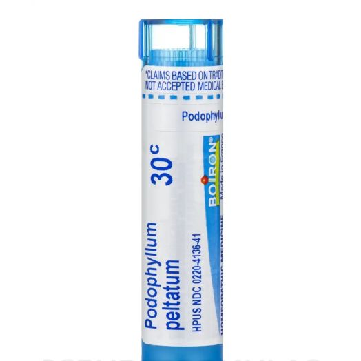 Boiron Podophyllum Pelatum 30C, 80 Pellets, Homeopathic Medicine for Diarrhea