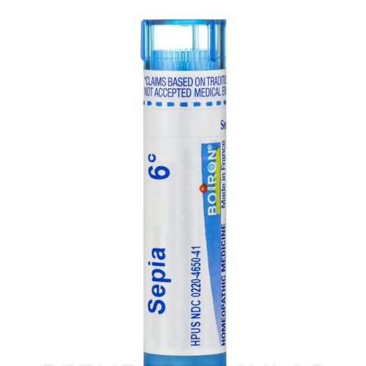 Boiron Sepia 6c, 80 Pellets, Homeopathic Medicine for Bloating and Lower Back Pain During Menstruation