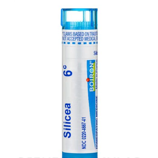 Boiron Silicea 6C Homeopathic Medicine for Fatigue, 80 Pellets