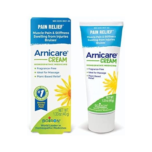 Boiron Arnicare Cream for Relief for Joint Pain, Muscle Pain, Muscle Soreness, and Swelling from Bruises or Injury - Fast Absorbing and Fragrance-Free - 1.3 oz