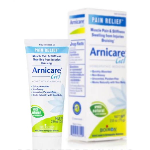 Boiron Arnicare Gel for Soothing Relief of Joint Pain, Muscle Pain, Muscle Soreness, and Swelling from Bruises or Injury - Non-greasy and Fragrance-Free - 2.6 oz