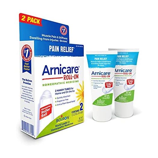 Boiron Arnicare Roll-On for Relief of Joint Pain, Muscle Pain, Muscle Soreness, and Swelling from Bruises or Injury - Non-greasy and Fragrance-Free - 3 oz (2 Pack of 1.5 oz)
