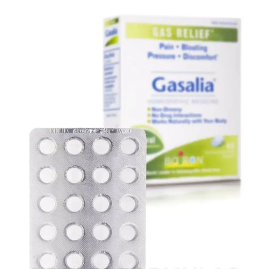 Boiron Gasalia Tablets for Relief from Gas Pressure, Abdominal Pain, Bloating, and Discomfort - 60 Count