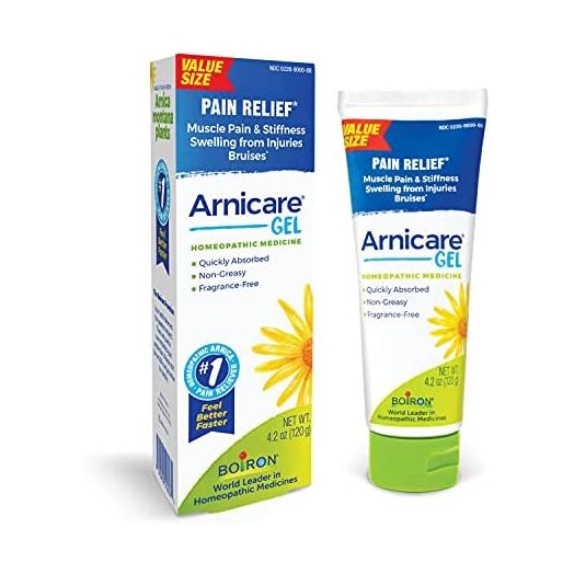 Boiron Arnicare Gel for Relief of Joint Pain, Muscle Pain, Muscle Soreness, and Swelling from Bruises or Injury - Non-greasy and Fragrance-Free - 4.2 oz