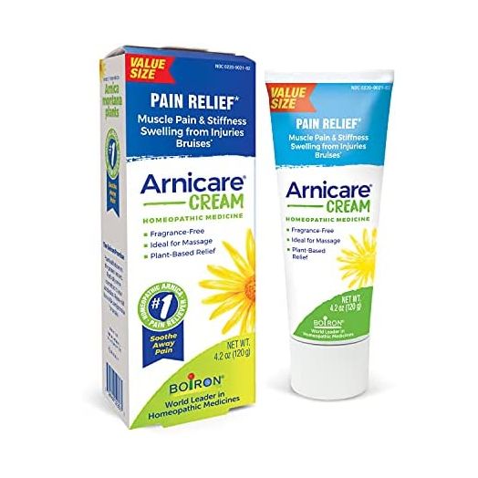 Boiron Arnicare Cream for Soothing Relief for Joint Pain, Muscle Pain, Muscle Soreness, and Swelling from Bruises or Injury - Fast Absorbing and Fragrance-Free - 4.2 oz
