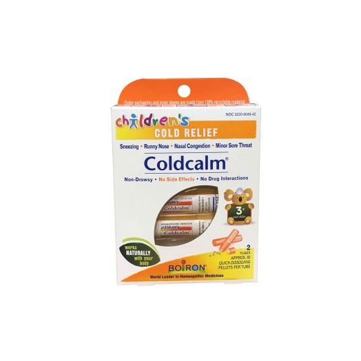 Boiron Coldcalm Children's Cold Relief Pellets, 2 Tubes